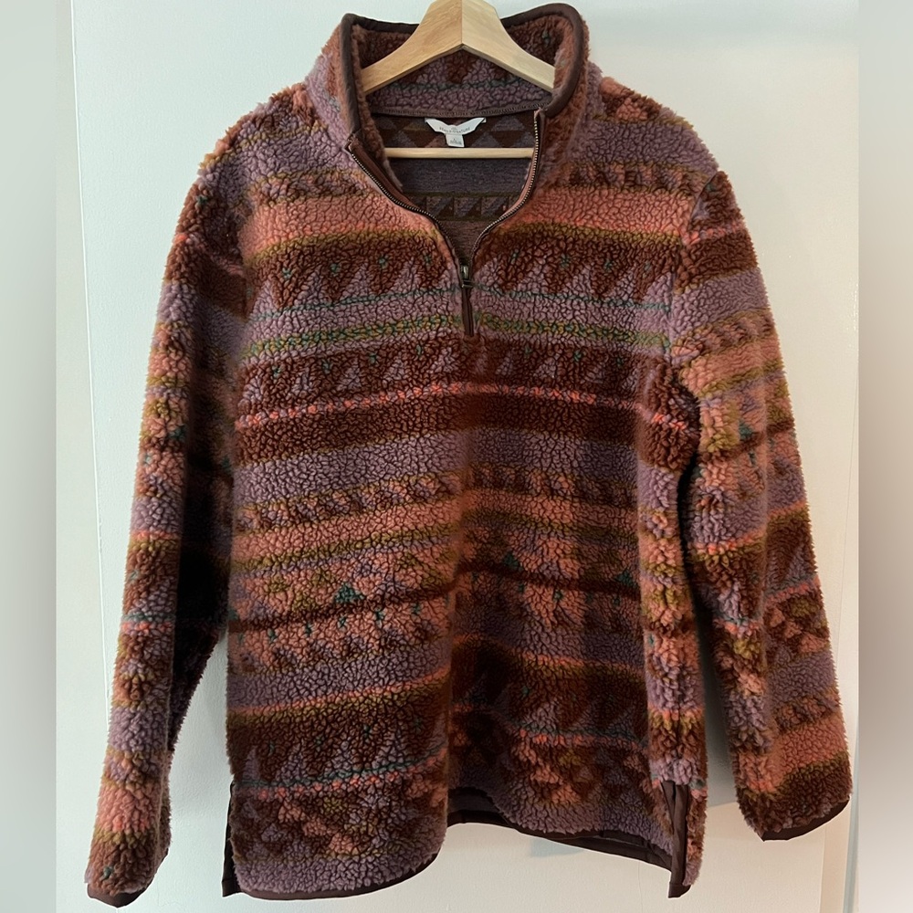 L.L.Bean Signature Sherpa Fleece Quarter-Zip Pullover